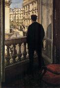 Gustave Caillebotte Young man near ther door oil painting artist